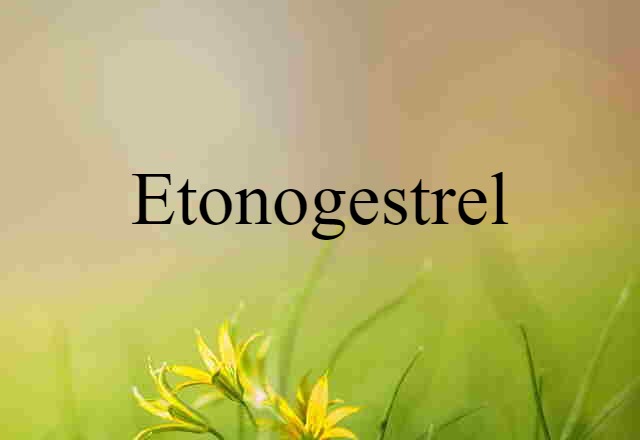 Etonogestrel (noun) Definition, Meaning & Examples