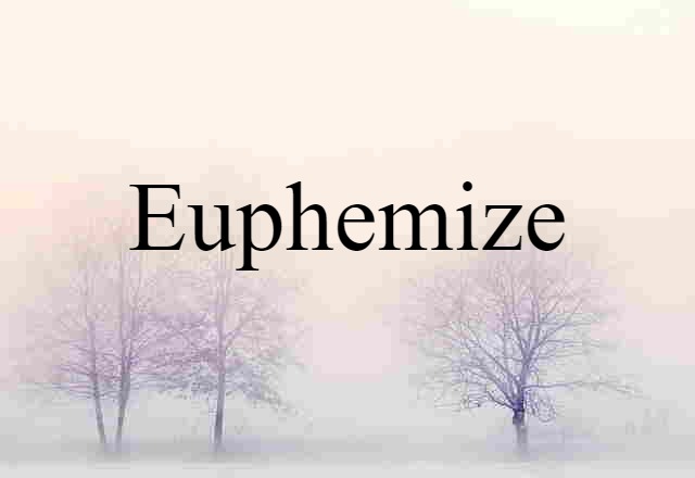 Euphemize (noun) Definition, Meaning & Examples