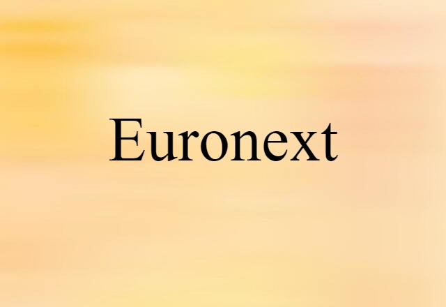 Euronext (noun) Definition, Meaning & Examples