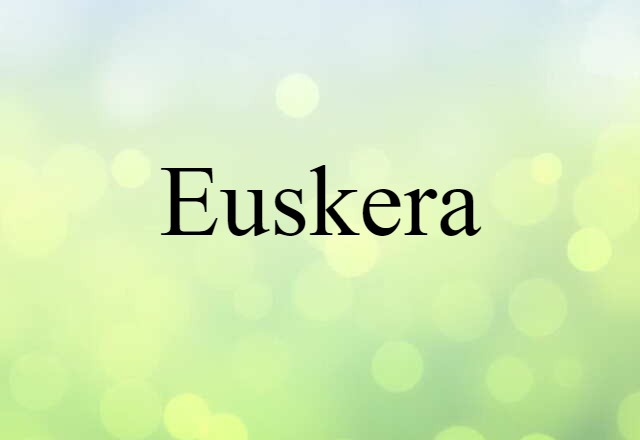 Euskera