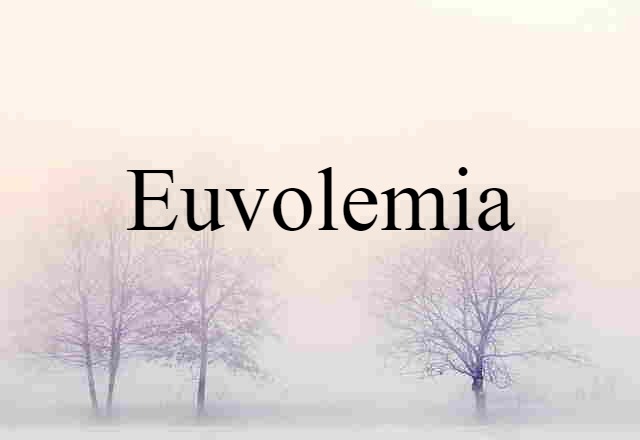 euvolemia