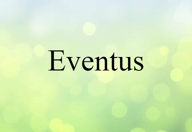 Eventus (noun) Definition, Meaning & Examples