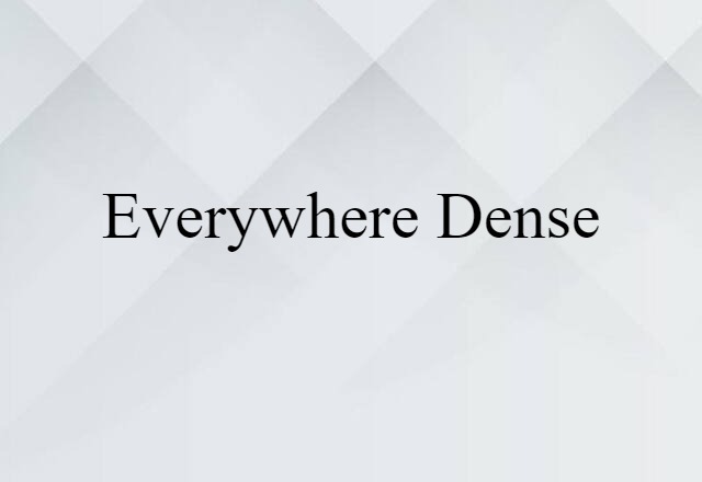 everywhere-dense