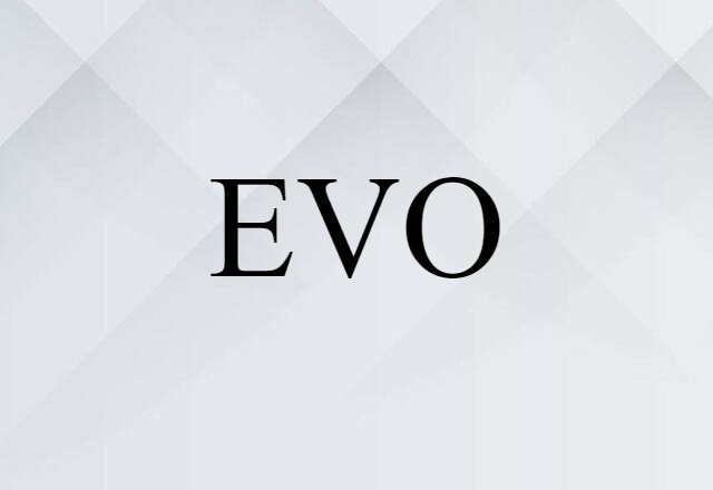 EVO (noun) Definition, Meaning & Examples