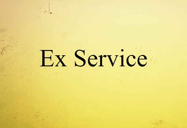 ex service