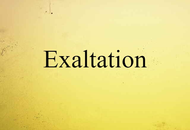 Exaltation (noun) Definition, Meaning & Examples