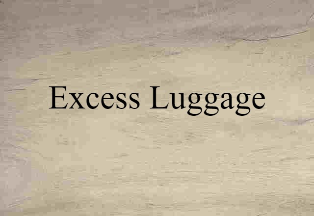 excess luggage