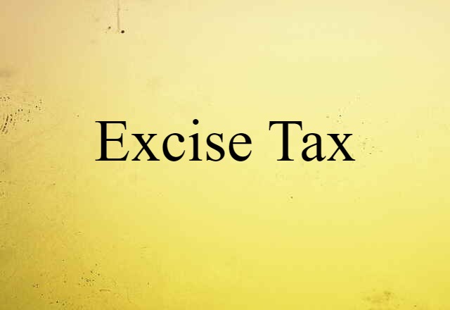 excise tax