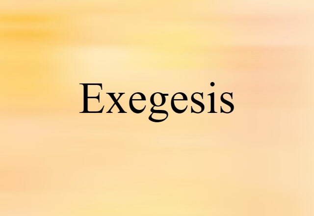 exegesis