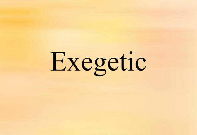 exegetic