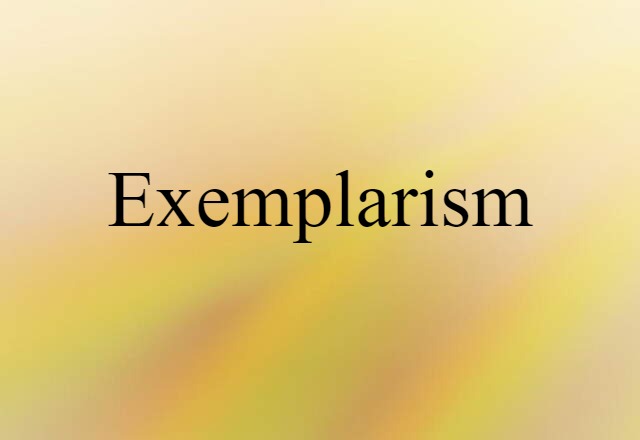 exemplarism