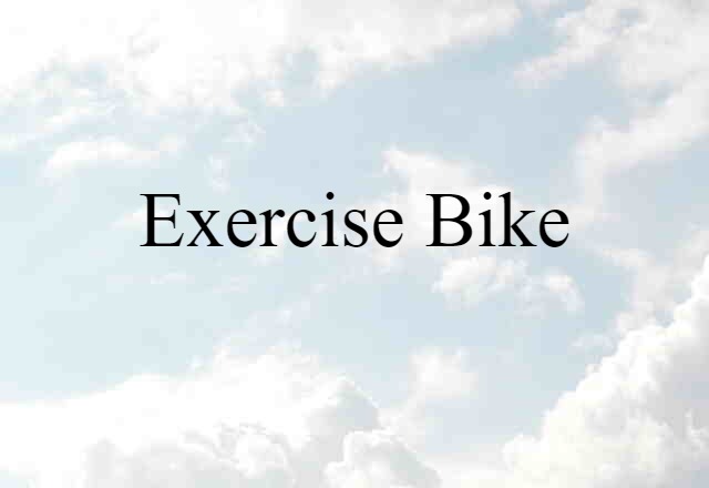 exercise bike