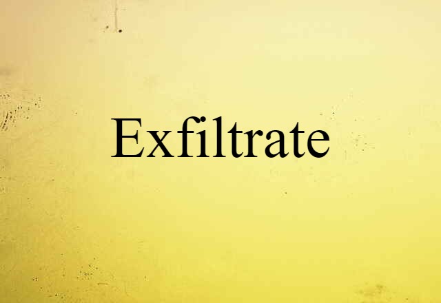 exfiltrate