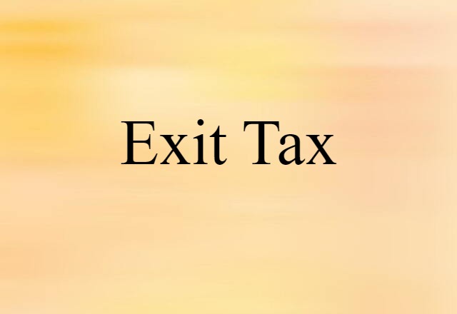 exit tax