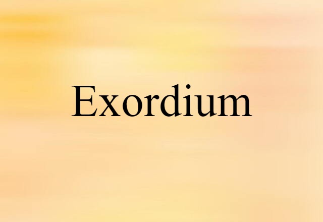 exordium