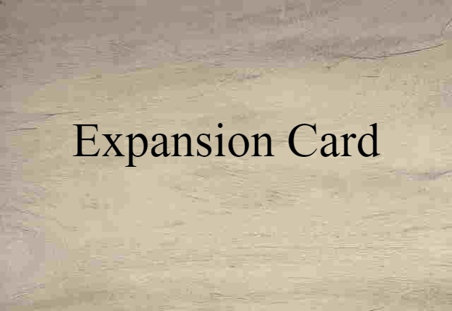 expansion card