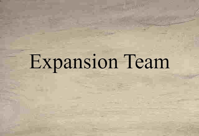 expansion team