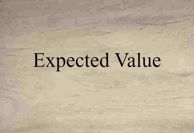 expected value