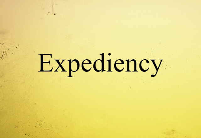 expediency