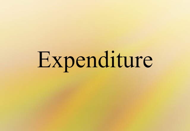 expenditure