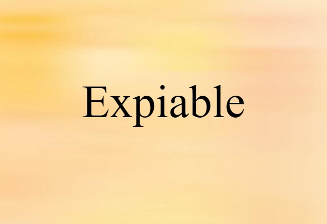 expiable