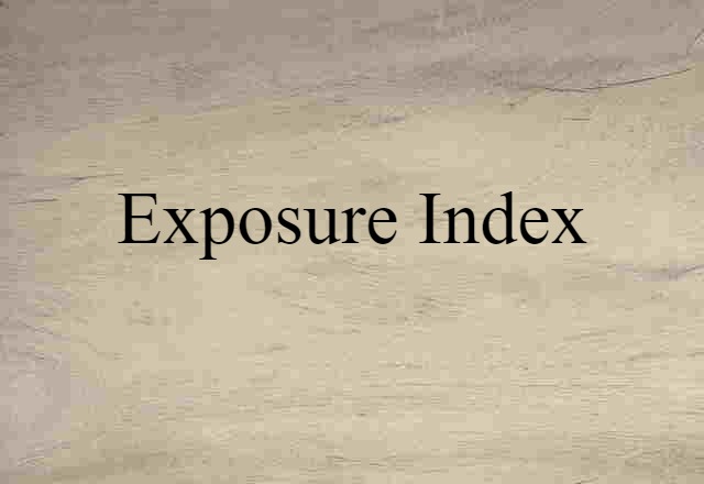 exposure index