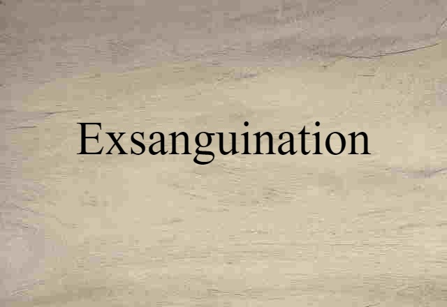 exsanguination