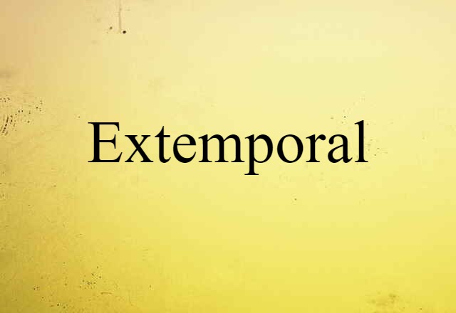 extemporal