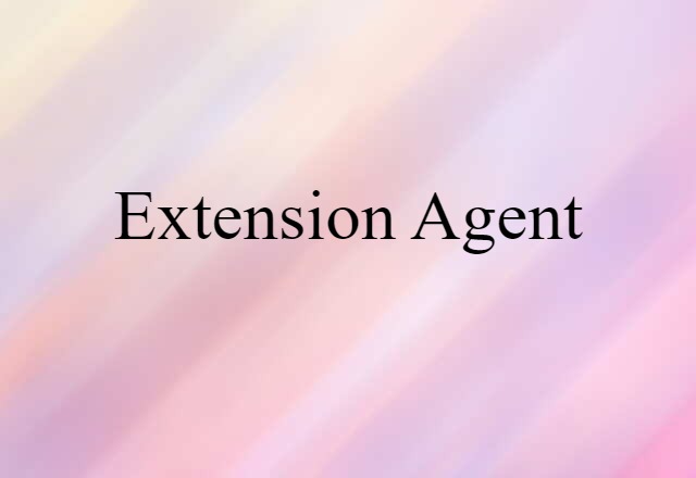 extension agent