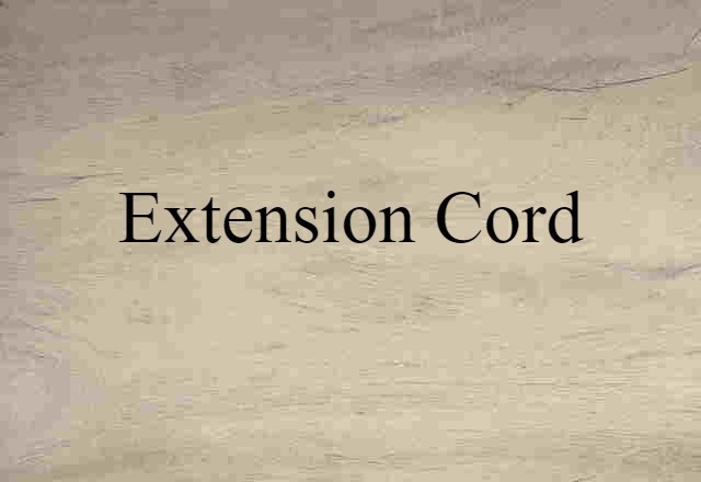 extension cord