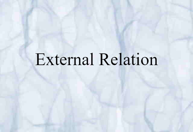 external relation