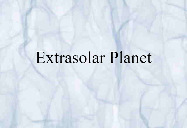 extrasolar planet