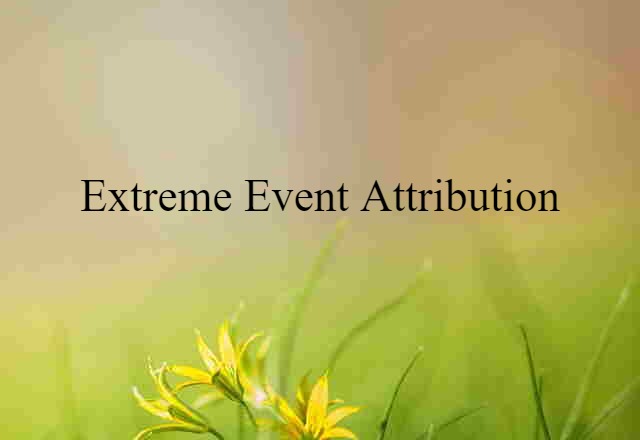 extreme event attribution