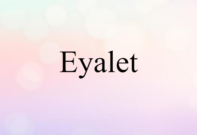 eyalet