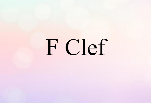 F clef