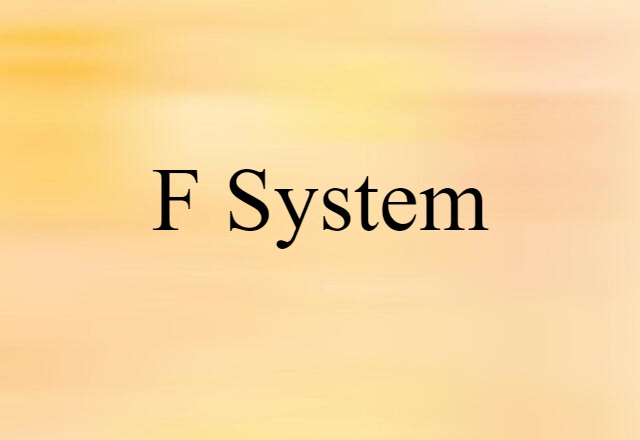 f-system