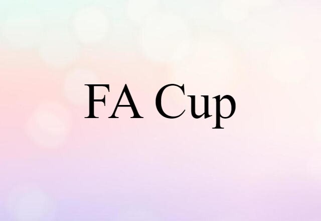 FA Cup (noun) Definition, Meaning & Examples