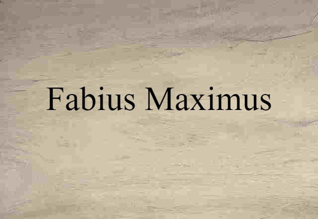 Fabius Maximus