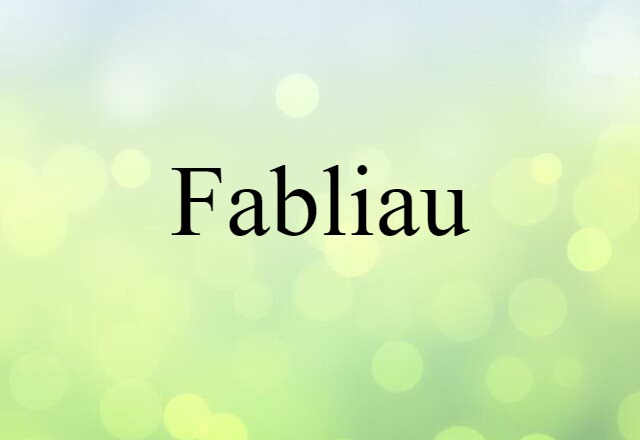 fabliau