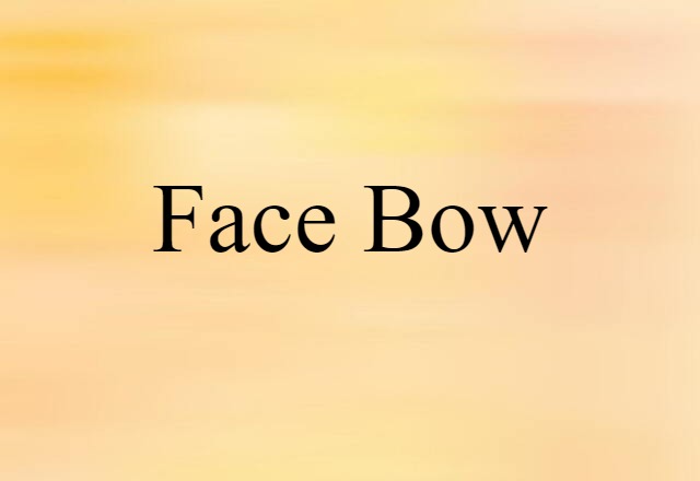 face bow