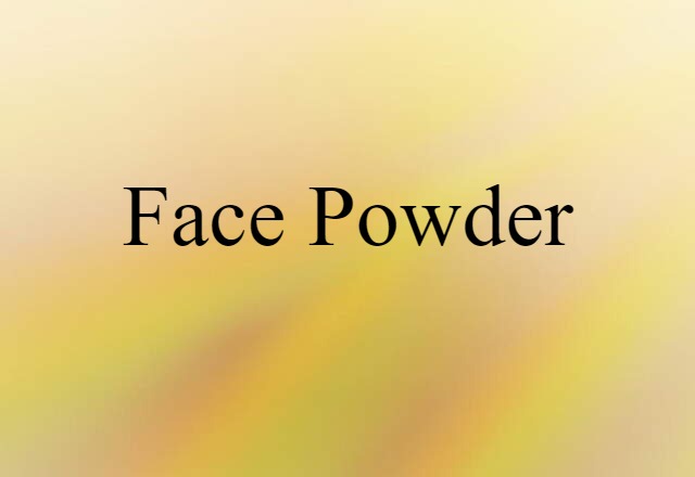 face powder