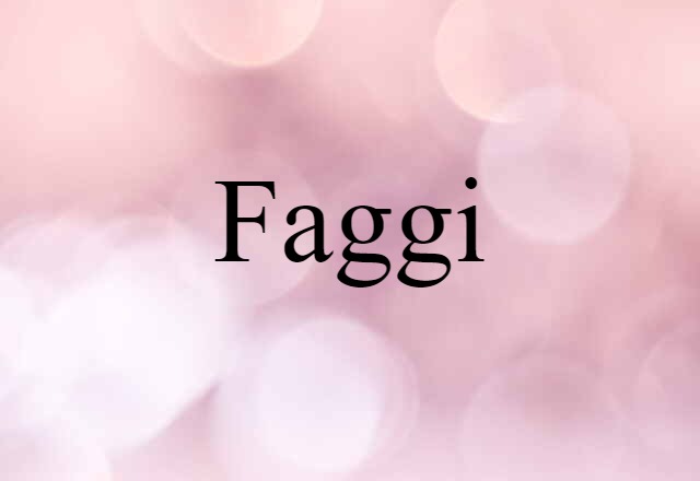 Faggi