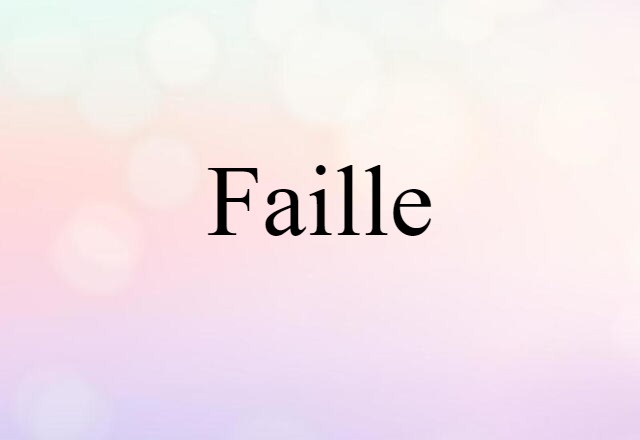 faille