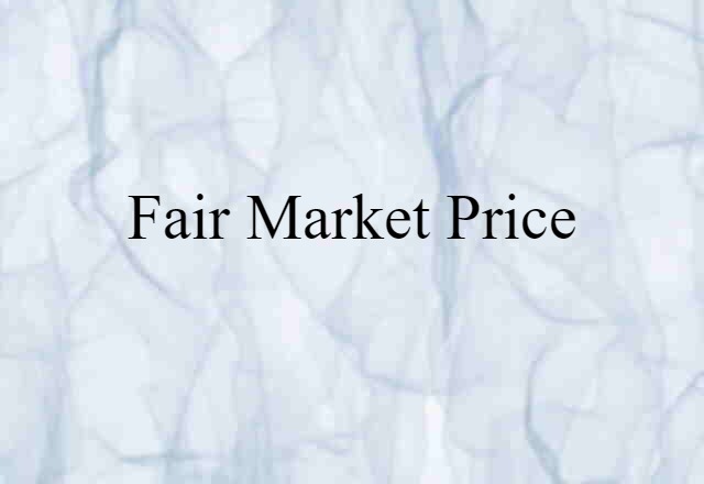 fair market price