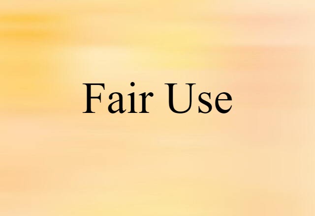 fair use