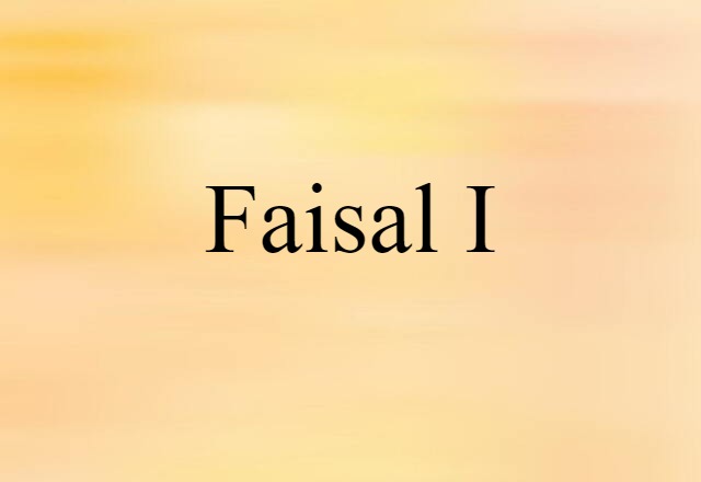 Faisal I