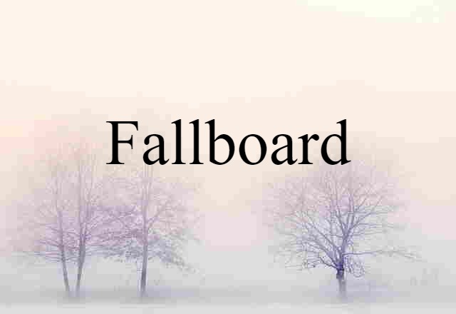 fallboard