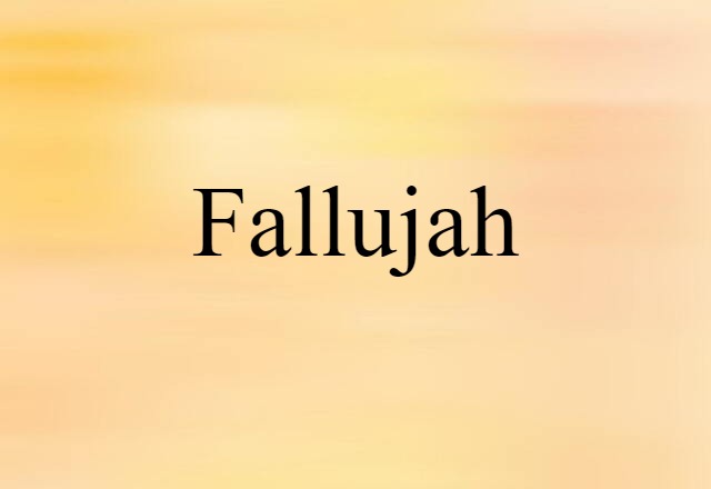 Fallujah