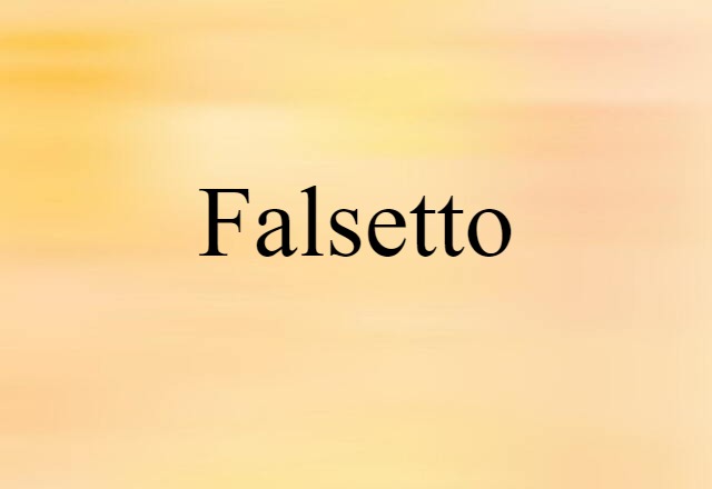 falsetto