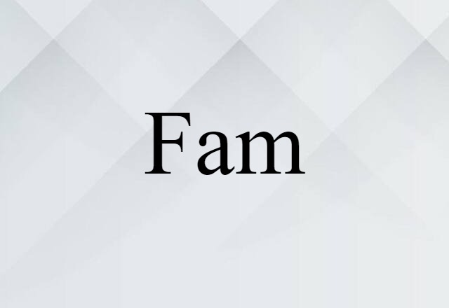 Fam (noun) Definition, Meaning & Examples